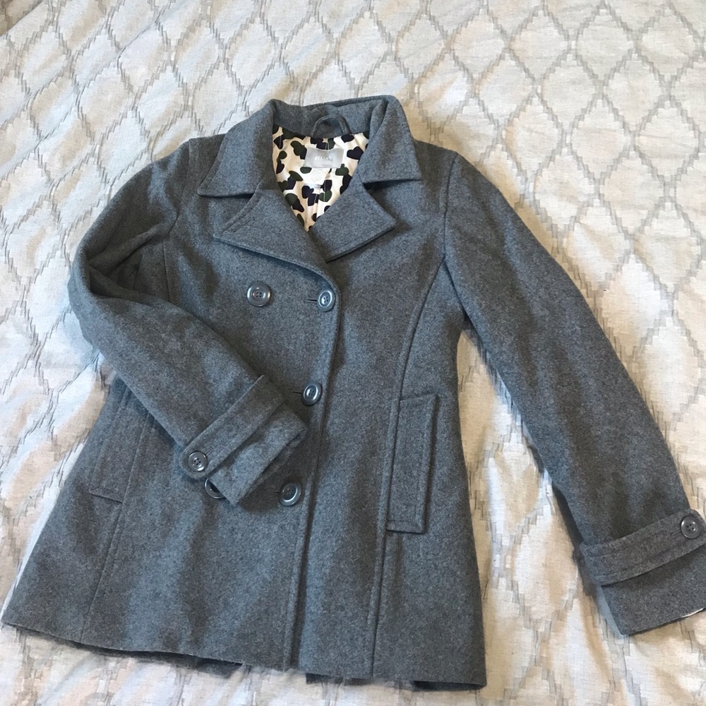 Grey Delia’s pea coat